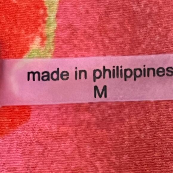 Natori Women’s Medium Pink/Yellow Lounge Dress Casual Relaxed Fit Sleepwear - Picture 4 of 10